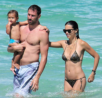 Adriana Lima with her family