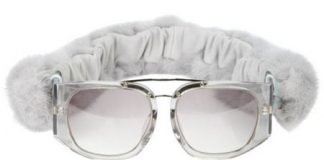 Alexander Wang Christmas Mink Fur Sunglasses