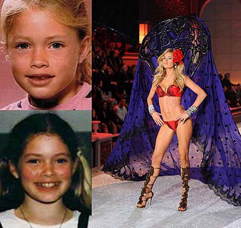 Doutzen Kroes in the childhood