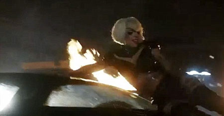 Lady Gaga in her new music video 