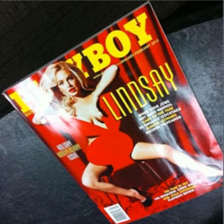 Lindsay Lohan on Playboy Cover