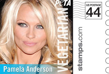 Pamela Anderson does not eat meat