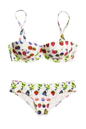 Versace for HM swimwear fruit patters