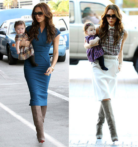 Victoria Beckham with Harper Seven