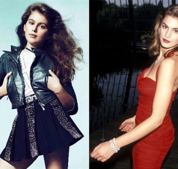 Cindy Crawford's Daughter Kaia Models for Young Versace
