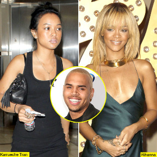 Rihanna, Karueche, Chris Brown, a Love Triangle