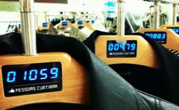 Hangers Display the Popularity of Clothes at C&A Stores