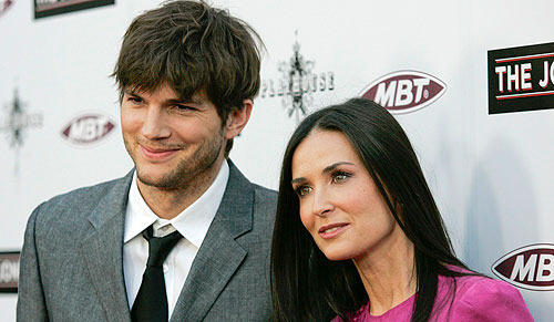 Ashton Kutcher and Demi Moore