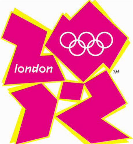 Olympics 2012 Logo in Pink and Yellow