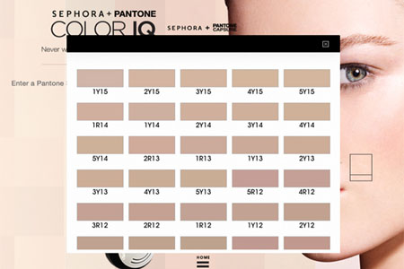 Sephora + Pantone Universe Color IQ Gadget