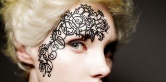 Winter 2013 Weird Fashion Trend: Face Lace