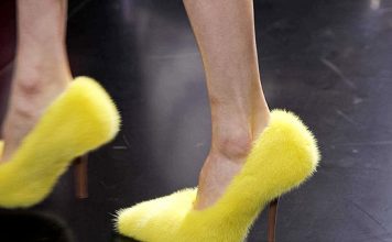 Celine Furry Stilettos by Phoebe Philo