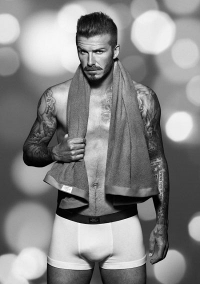 David Beckham Wears a Moustache