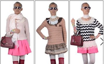 72 Years Old Man Models in Girl's Clothes