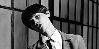 Saskia de Brauw Models in Saint Laurent Men's Collection