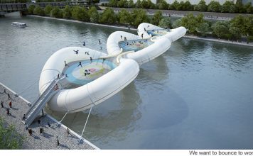 Trampoline Your Way across the Seine