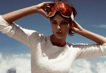 Daria Werbowy for H & M Ski 2012 Collection
