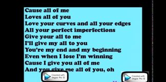 All Of Me Lyrics – John Legend