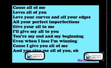 All Of Me Lyrics – John Legend