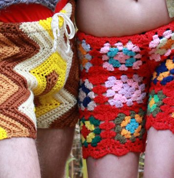 Bizarre Crochet Shorts for Men