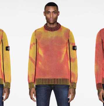 Stone Island Chameleon Ice Knit Sweater Changes Its Color