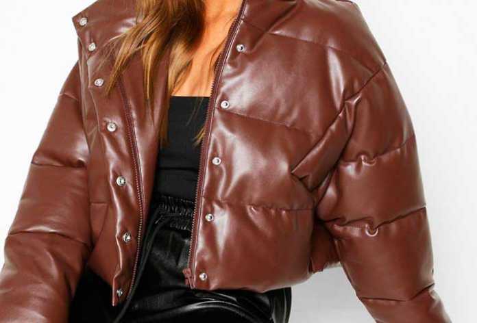 Trendy Leather Puffer Jacket | Fashion & Wear# - Geniusbeauty