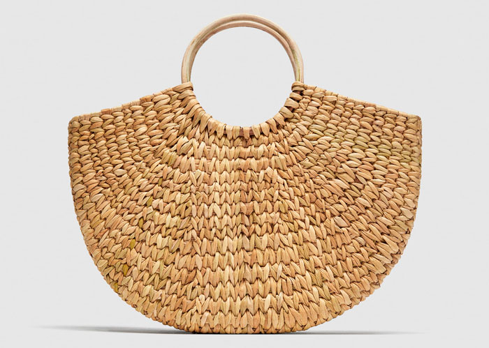 zara straw handbags