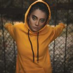 hoodie woman makeup